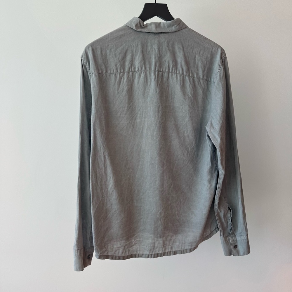 James Perse Linen Long Sleeve Button Down Shirt - Picture 4 of 4